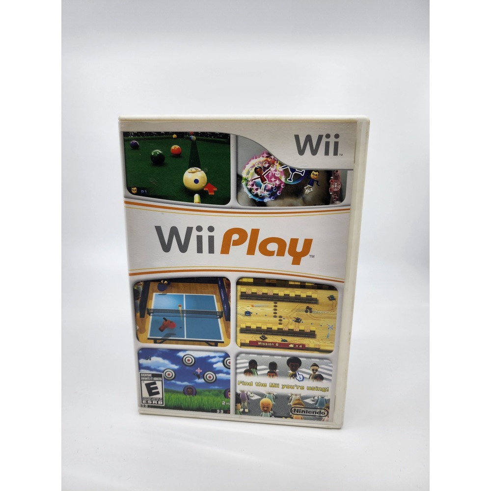 Nintendo Wii Play Video Game with Case and Manual RVL-RHAE-USA E Rated